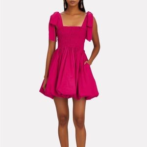 Loveshackfancy Amanda tie-shoulder bubble dress NWT
